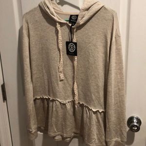 Beige hoodie